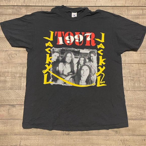 Vintage 1997 Jackyl Tour Shirt "Rock Me Roll Me Jackyl Me Off" Concert Tee XL